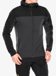 Kurtka męska Fjallraven Abisko Midsummer Jacket. Czarne kurtki męskie Fjällräven, m, bez wzorów, z bawełny, bez kaptura. Za 819.49 zł.