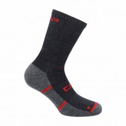 Skarpetki z wełny merino CMP. Czarne skarpety męskie CMP, bez wzorów, z materiału. Za 120.00 zł.