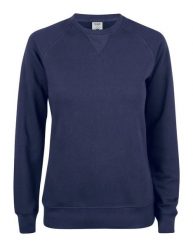 Clique Premium OC Roundneck Women bluza damska z bawełny organicznej – dark navy. Niebieskie bluzy damskie CLIQUE, l, bez wzorów, z bawełny, bez ramiączek, bez kaptura. Za 232.93 zł.