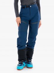 Spodnie skiturowe damskie Fjallraven Bergtagen Touring Trousers - blue rozmiar: l. Niebieskie spodnie dresowe damskie NoName, bez wzorów, sportowe. Za 1,221.99 zł.