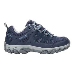 Damskie buty do chodzenia Edgepoint IV Low. Niebieskie obuwie trekkingowe damskie Regatta, z materiału, bez zapięcia. Za 284.00 zł.