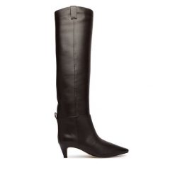 Kozaki MICHAEL Michael Kors. Brązowe kozaki damskie MICHAEL Michael Kors, bez wzorów, bez obcasa, na szpilce, bez zapięcia. Za 1,779.00 zł.