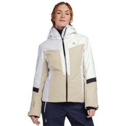 Kurtka narciarska damska Schöffel Kanzelwand. Białe kurtki sportowe damskie Schöffel, na zimę, bez wzorów, bez ramiączek, bez kaptura, narciarskie. Za 1,499.99 zł.