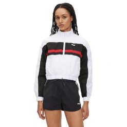 Kurtka damska FILA Lubu. Białe kurtki sportowe damskie Fila, s, bez wzorów, z materiału, bez ramiączek, bez kaptura. Za 169.99 zł.