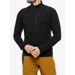 Bluza z zamkiem 1/2 męska Rab Nexus Pull-On. Czarne bluzy męskie RAB, m, bez wzorów, bez ramiączek, bez kaptura. Za 261.99 zł.
