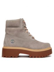 Timberland Trzewiki Stone Street TB0A5THXEJR1 Szary. Szare botki damskie Timberland, bez wzorów, ze skóry, street, bez obcasa, na płaskiej podeszwie, bez zapięcia. Za 819.99 zł.