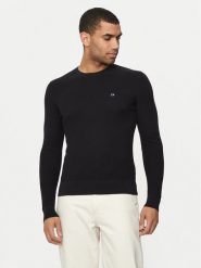Calvin Klein Sweter K10K113031 Czarny Regular Fit. Czarne swetry męskie Calvin Klein, m, bez wzorów, z bawełny, bez kołnierzyka, bez ramiączek. Za 319.99 zł.