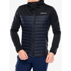 Kurtka hybrydowa męska Berghaus Vaskye Hooded Hybrid Jacket. Czarne kurtki męskie Berghaus, m, bez wzorów, z puchu, sportowe, bez kaptura. Za 492.99 zł.