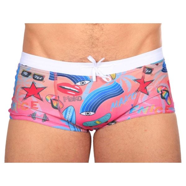 Kąpielówki Mako Summer. Czerwone kąpielówki męskie MAKO, m, bez wzorów. Za 242.50 zł.