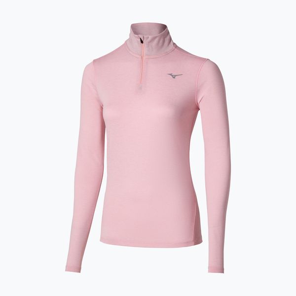 Bluza do biegania damska Mizuno Core Impulse Half Zip Tee. Czerwone bluzy damskie Mizuno, xl, bez wzorów, z materiału, bez ramiączek, bez kaptura. Za 109.99 zł.