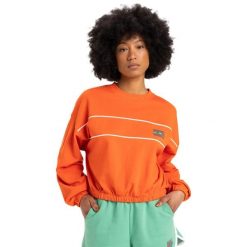 Bluza z okrągłym dekoltem dla Kobiety CROP OVER Pomarańczowy. Brązowe bluzy damskie Quiksilver, m, bez wzorów, z bawełny, casualowe, bez ramiączek, bez kaptura. Za 299.99 zł.