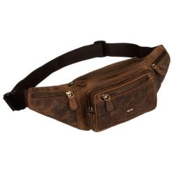 Saszetka męska Peterson PTN 2506-NSH brązowa. Brązowe saszetki i nerki męskie ze skóry. Za 179.99 zł.