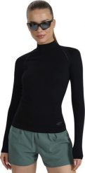 4f Koszulka damska longsleeve czarna 4FWAW25TFLOF419 20S XS/S. Czarne bluzki damskie 4F, s, bez wzorów, bez kołnierzyka, bez ramiączek. Za 118.68 zł.