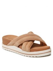 Roxy Klapki ARJL200806 Brązowy. Brązowe klapki damskie Roxy, bez wzorów, ze skóry, bez obcasa, bez zapięcia. Za 219.99 zł.