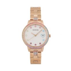 Zegarek Guess. Czerwone zegarki damskie Guess, złote. Za 599.99 zł.