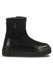 Gant Botki 29543785 Czarny. Czarne botki damskie GANT, bez wzorów, ze skóry, bez obcasa, na płaskiej podeszwie, bez zapięcia. Za 539.99 zł.