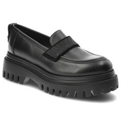 Czarne Półbuty Karino Eleganckie Skórzane Buty. Czarne półbuty damskie Karino, bez wzorów, ze skóry, biznesowe, bez obcasa, bez zapięcia. Za 359.00 zł.