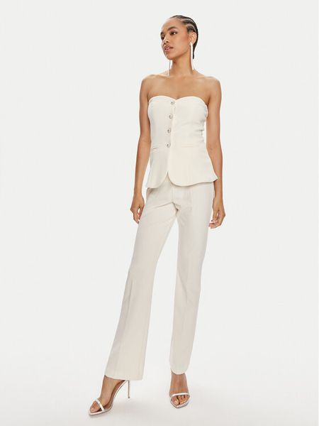 ViCOLO Kombinezon TB0111 Écru Regular Fit. Sukienki damskie ViCOLO, m, bez wzorów, z syntetyku, bez kołnierzyka, bez ramiączek. Za 589.99 zł.