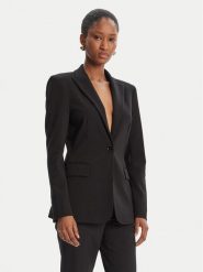 PINKO Marynarka 104903 A24C Czarny Regular Fit. Czarne marynarki i żakiety damskie Pinko, bez wzorów, z syntetyku, bez kołnierzyka, bez ramiączek. Za 1,299.00 zł.