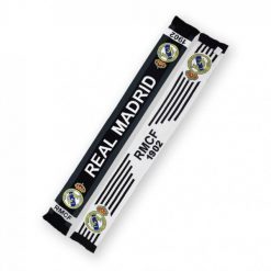 Real Madryt szalik kibica dwustronny Double Knitted Scarf wielokolorowy. Białe rękawiczki damskie REAL MADRID, bez wzorów. Za 119.00 zł.