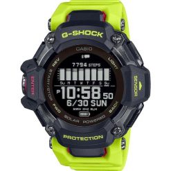 Zegarek cyfrowy Casio GBD-H2000-1A9ER. Czarne, cyfrowe zegarki męskie Casio, bez wzorów, z materiału, plastikowe. Za 1,991.95 zł.