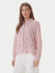 ONLY Koszula Heart 15332482 Różowy Regular Fit. Czerwone koszule damskie ONLY, s, bez wzorów, z bawełny, bez kołnierzyka, bez ramiączek. Za 189.99 zł.