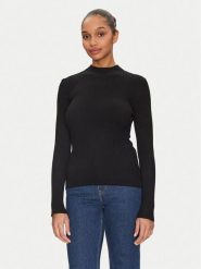 Morgan Sweter 251-MLACY Czarny Slim Fit. Czarne swetry nierozpinane damskie Morgan, l, bez wzorów, z syntetyku, bez kołnierzyka, bez ramiączek. Za 129.99 zł.