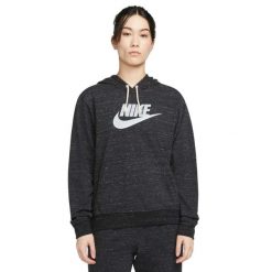 Bluza z kapturem Damska Nike Sportswear Gym Vintage Czarny. Białe bluzy damskie Nike, bez wzorów, sportowe, bez ramiączek, z kapturem. W wyprzedaży za 228.20 zł.