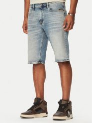 G-Star Raw Szorty jeansowe Mosa D24430-E205 Niebieski Regular Fit. Niebieskie szorty męskie G-Star Raw, bez wzorów, z jeansu, retro. Za 309.99 zł.