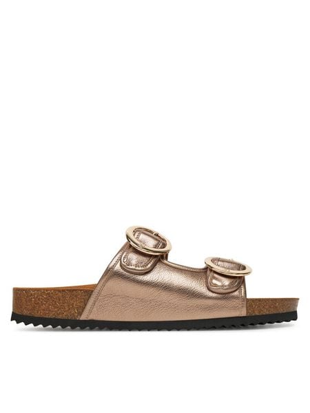 Caprice Klapki 9-27403-44 Brązowy. Brązowe klapki damskie Caprice, bez wzorów, ze skóry, bez obcasa, bez zapięcia. Za 165.99 zł.