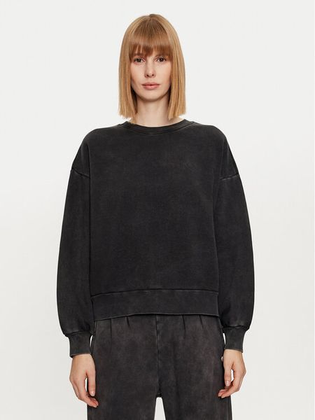 Deha Bluza C12131 Czarny Regular Fit. Czarne bluzy damskie Deha, l, bez wzorów, z bawełny, bez ramiączek, bez kaptura. Za 379.99 zł.