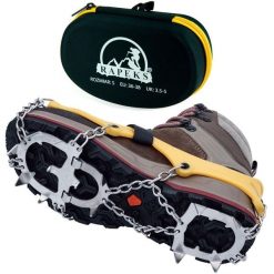 Raczki na buty Rapeks Icetrak. Żółte obuwie trekkingowe damskie RAPEKS, bez zapięcia. W wyprzedaży za 119.90 zł.