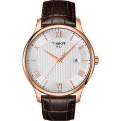 PROMOCJA ZEGAREK TISSOT T - CLASSIC T063.610.36.038.00. Białe zegarki męskie TISSOT, bez wzorów, ze stali. W wyprzedaży za 1,139.60 zł.