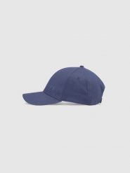 4F Czapka z daszkiem strapback uniseks - granatowa L/XL. Niebieskie czapki damskie 4F, na lato, bez wzorów, z bawełny, sportowe. W wyprzedaży za 39.99 zł.