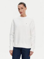 Calvin Klein Bluza K20K208092 Biały Regular Fit. Białe bluzy damskie Calvin Klein, s, bez wzorów, z bawełny, bez ramiączek, bez kaptura. Za 239.99 zł.