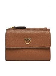 PINKO Portfel Compact Wallet AI 25-26 PCPL 103612 A29Q Brązowy. Brązowe portfele damskie Pinko, ze skóry. Za 749.99 zł.