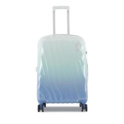 Walizka średnia Semi Line. Niebieskie walizki damskie Semi-line, bez wzorów, średnie. Za 249.99 zł.