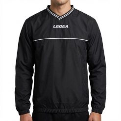 Kurtka przeciwdeszczowa do biegania Czarna. Czarne kurtki męskie Legea, m, bez wzorów, z kapturem, do biegania. Za 52.00 zł.