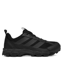 Trekkingi adidas. Czarne buty zimowe męskie Adidas, bez wzorów, bez obcasa, bez zapięcia. Za 299.99 zł.