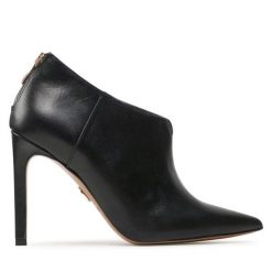 Botki Baldowski. Czarne botki damskie Baldowski, bez wzorów, bez obcasa, na szpilce, bez zapięcia. Za 479.99 zł.