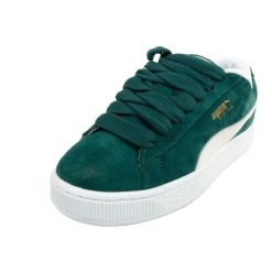 Zamszowe Buty Treningowe Dla Kobiet. Zielone obuwie trekkingowe damskie Puma, z zamszu, bez zapięcia. Za 329.99 zł.