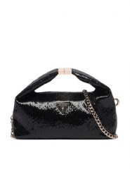 Guess Torebka Jewels Mini HWKG22 48740 Czarny. Czarne torebki do ręki damskie Guess, z aplikacjami, ze skóry, bez dodatków. Za 544.99 zł.