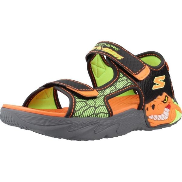 Sandały SKECHERS CREATURE-SPLASH Czarny. Czarne sandały męskie Skechers, bez wzorów, z materiału, bez zapięcia. Za 187.99 zł.