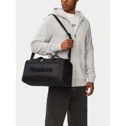 Torba sportowa Reebok. Czarne torby sportowe męskie Reebok, bez wzorów. Za 129.99 zł.