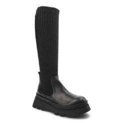 Czarne Kozaki Artiker Damskie Wygodne Modne Buty. Czarne kozaki damskie Artiker, na jesień, bez wzorów, ze skóry, bez obcasa, na platformie, bez zapięcia. Za 409.00 zł.