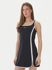 Guess Sukienka codzienna V6GK06 K2997 Czarny Classic Fit. Czarne sukienki damskie Guess, na co dzień, m, z aplikacjami, z syntetyku, bez kołnierzyka, bez ramiączek, proste. Za 434.99 zł.