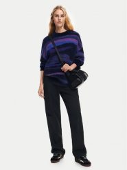 Desigual Sweter Bristol 24WWJF71 Granatowy Regular Fit. Niebieskie swetry nierozpinane damskie Desigual, m, bez wzorów, z syntetyku, bez kołnierzyka, bez ramiączek. Za 439.99 zł.