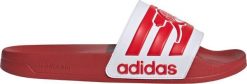 Adidas Klapki Adilette Shower Arsenal czerwono-białe JS4962 42. Białe klapki męskie Adidas, bez wzorów, bez zapięcia. Za 118.78 zł.