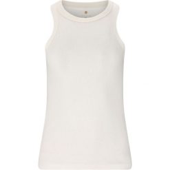 Damski tank top Athlecia Lenga. Białe topy damskie Athlecia, bez wzorów, sportowe, bez kołnierzyka, bez ramiączek. Za 179.00 zł.