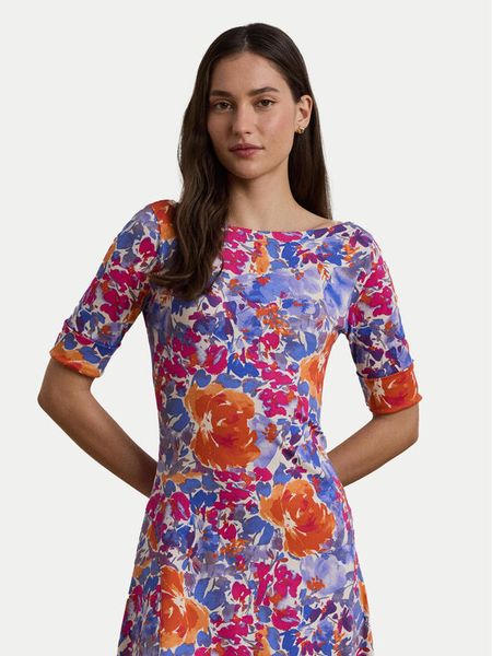 LAUREN RALPH LAUREN Sukienka codzienna 250972596001 Kolorowy Regular Fit. Sukienki damskie Lauren Ralph Lauren, na co dzień, l, bez wzorów, z bawełny, bez kołnierzyka, bez ramiączek, proste. Za 439.99 zł.